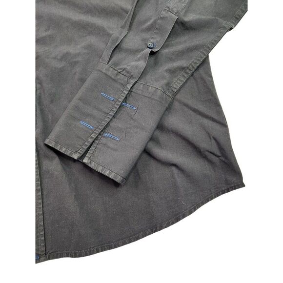 UNTUCKit Mens L Large Black Long Sleeve Button Front Shirt - Picture 3 of 4